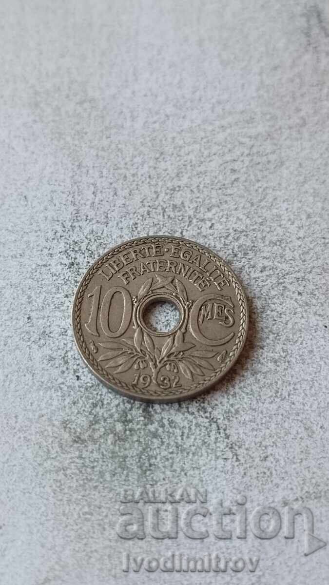 Franța 10 centime 1932