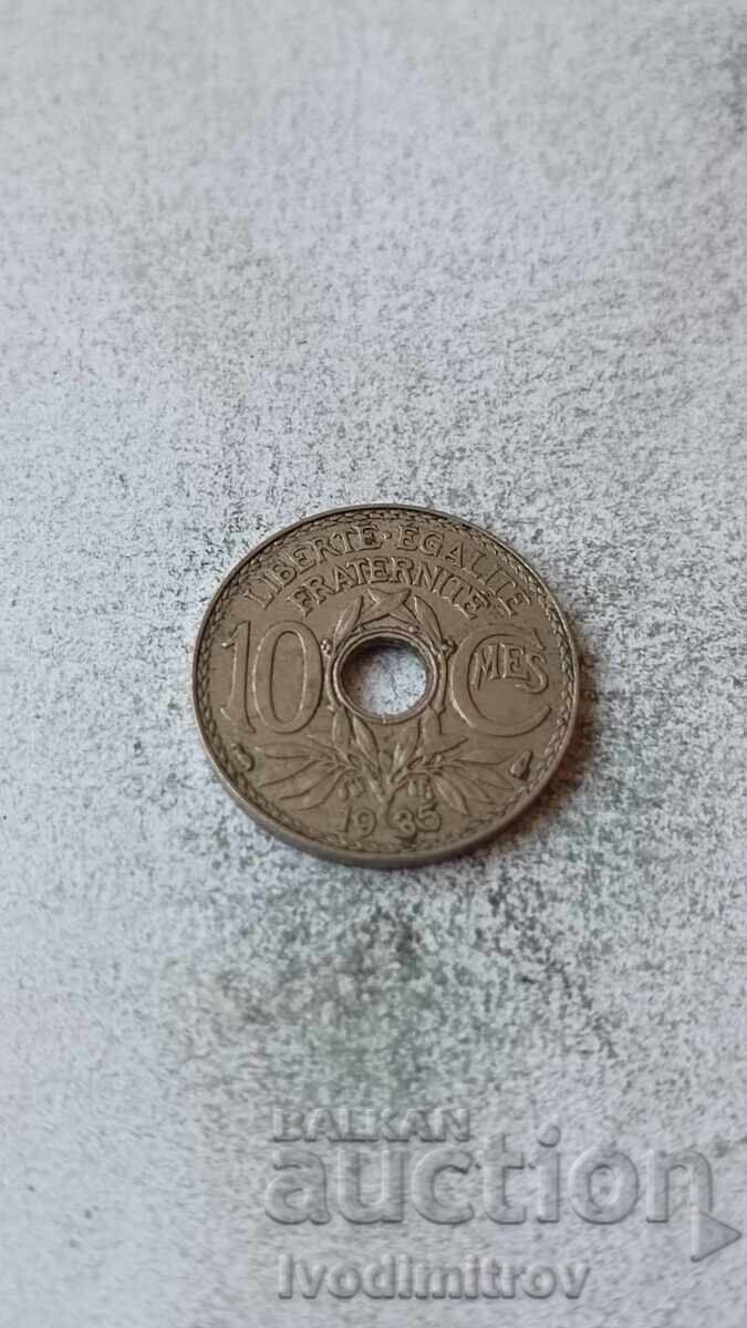 Franta 10 centimes 1935