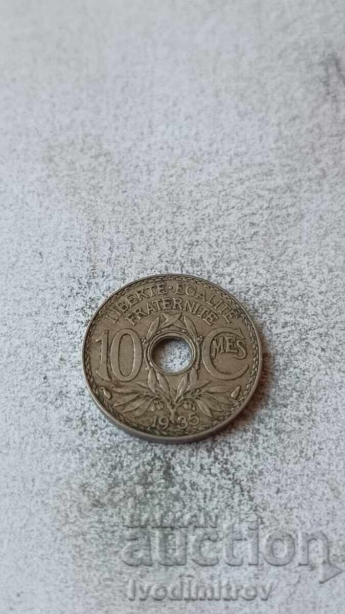 Franta 10 centimes 1935