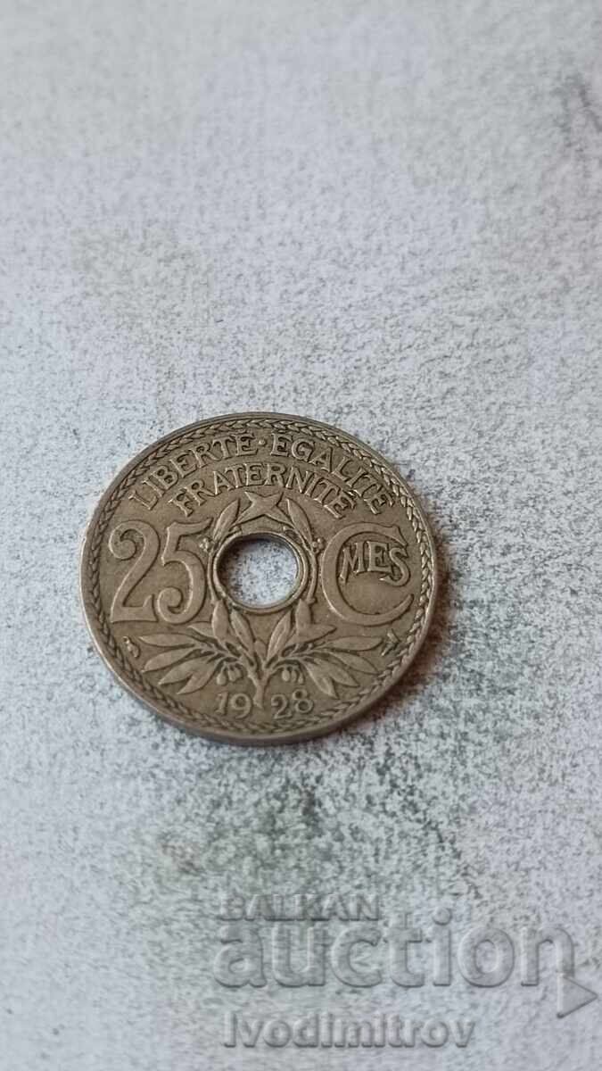Franța 25 centime 1928