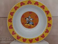 Porcelain plate Mickey Mouse porcelain