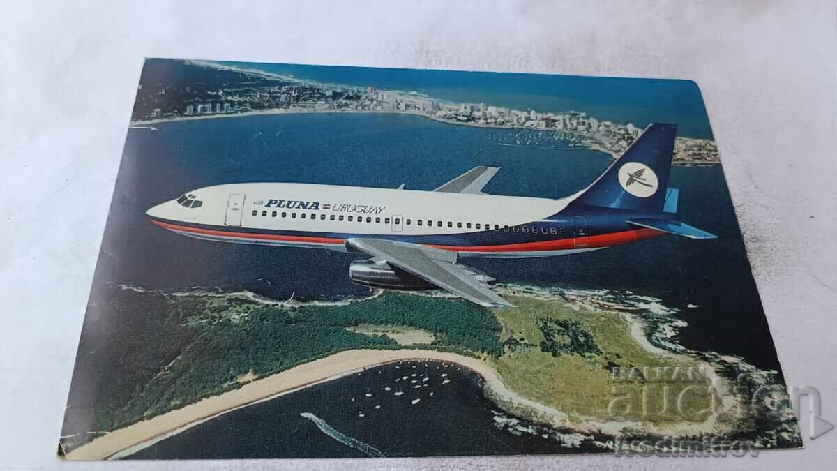 Ταχυδρομικό δελτάριο PLUNA BOEING 737-200
