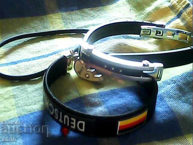 Δερμάτινα και σιλικονούχα βραχιόλια - 5