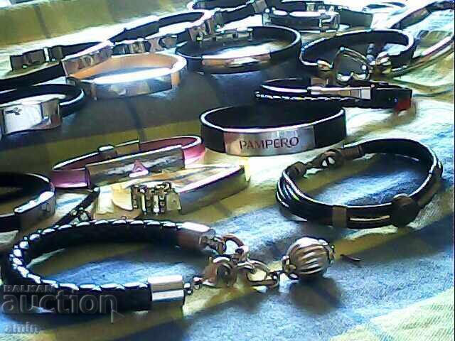 Δερμάτινα και σιλικονούχα βραχιόλια