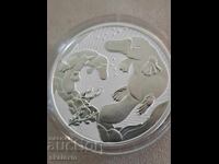 Сребро 2 oz. 2021г. Птицечовка