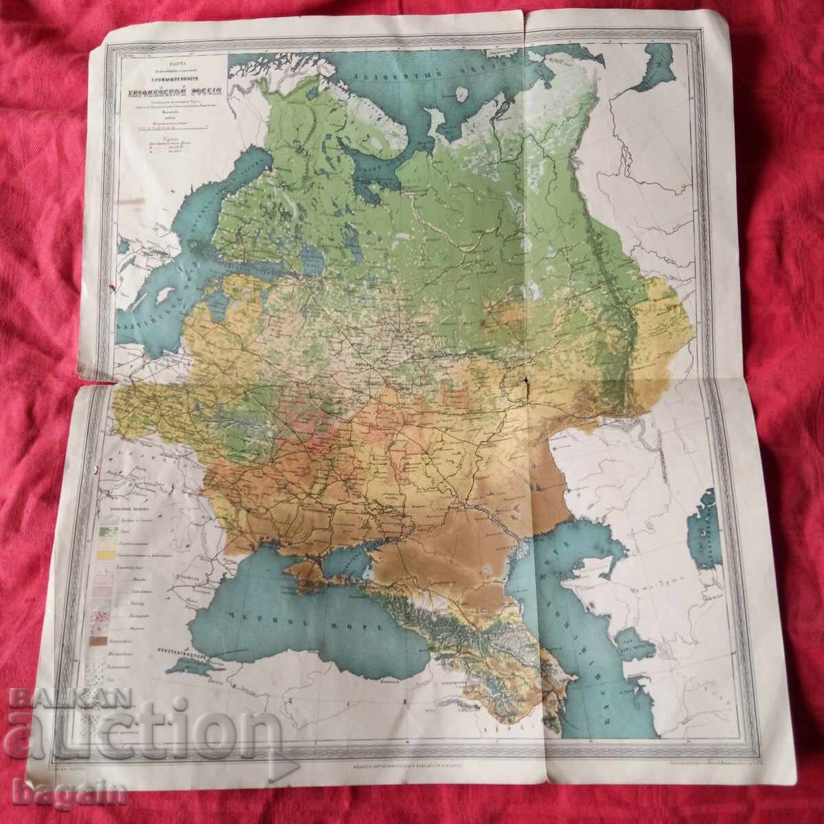 Παλαιός ρωσικός χάρτης