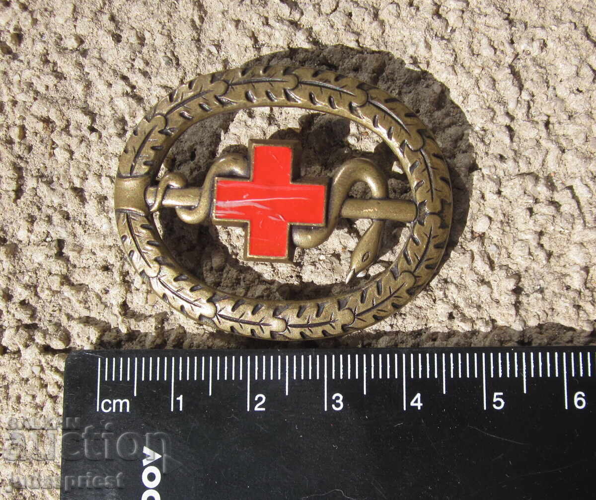 Германски знак Германска значка военен лекар червен кръст - 7