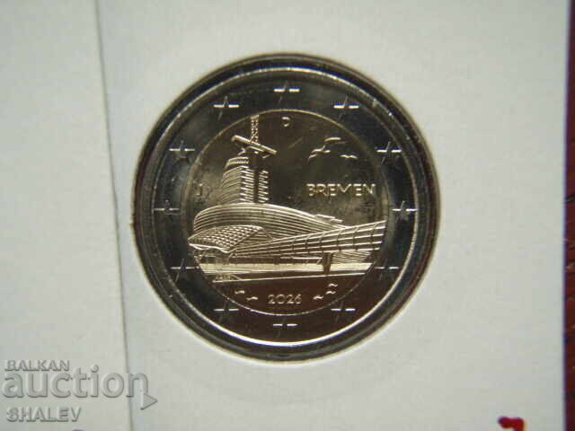 Delivery of 2 Euro 2026 Germany "Bremen" A,D,F,G,J /Germany/(2)- 2 euro