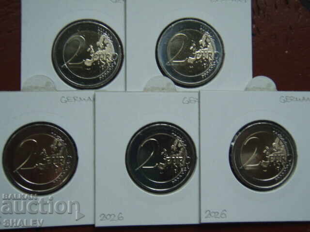 2 Euro 2026 Germany "Bremen" A,D,F,G,J /Germany/(2)- 2 euro - 6