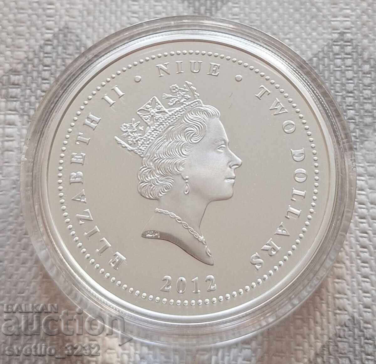 Ασήμι 1 OZ 2012 Δράκος με τιμή € 160.00 | 312.93 BGN