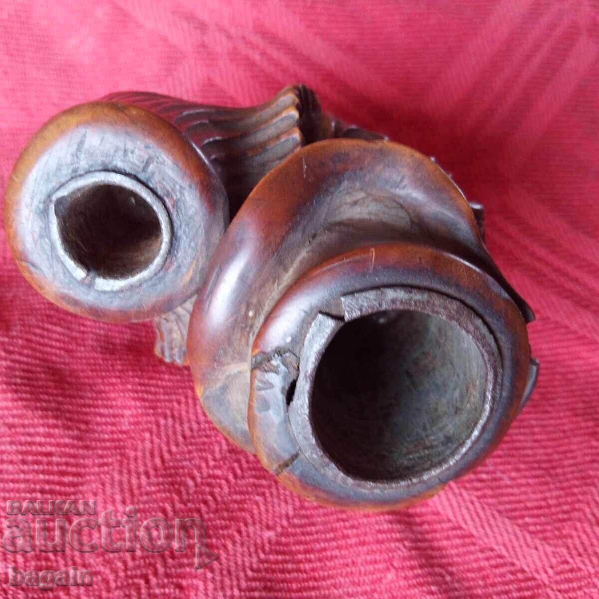 Παράδοση Μοναδικό ξυλόγλυπτο-πίπα από τους Ναπολεόντειους πολέμους