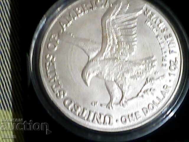 Livrarea Monedă americană 2023, 31g, argintată