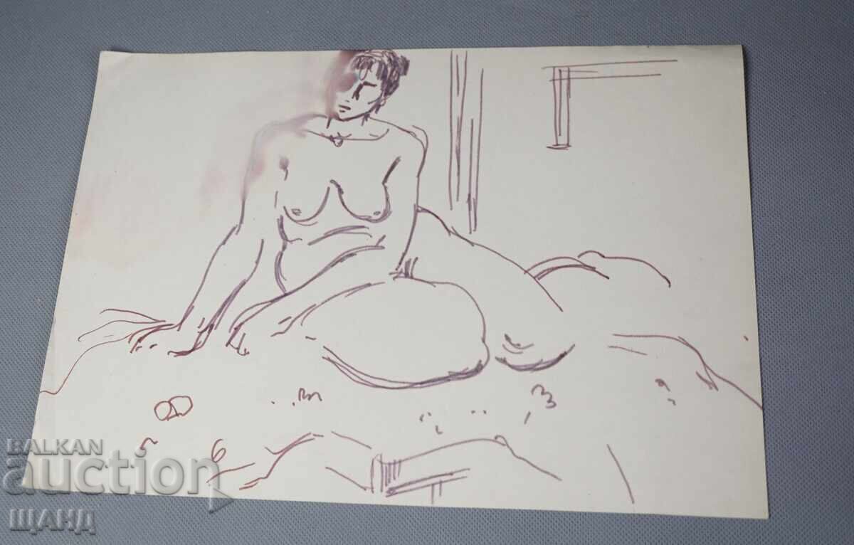 Old Master σχεδιάζει ερωτικό γυμνό σώμα