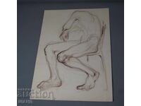 Old Master painting erotic nude body painting