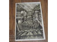 Елка Найденова Рисунка Литография графика Рилски Манастир