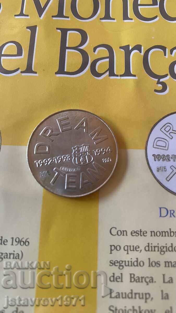 Licitație Medalie de argint Hristo Stoichkov titlu 800