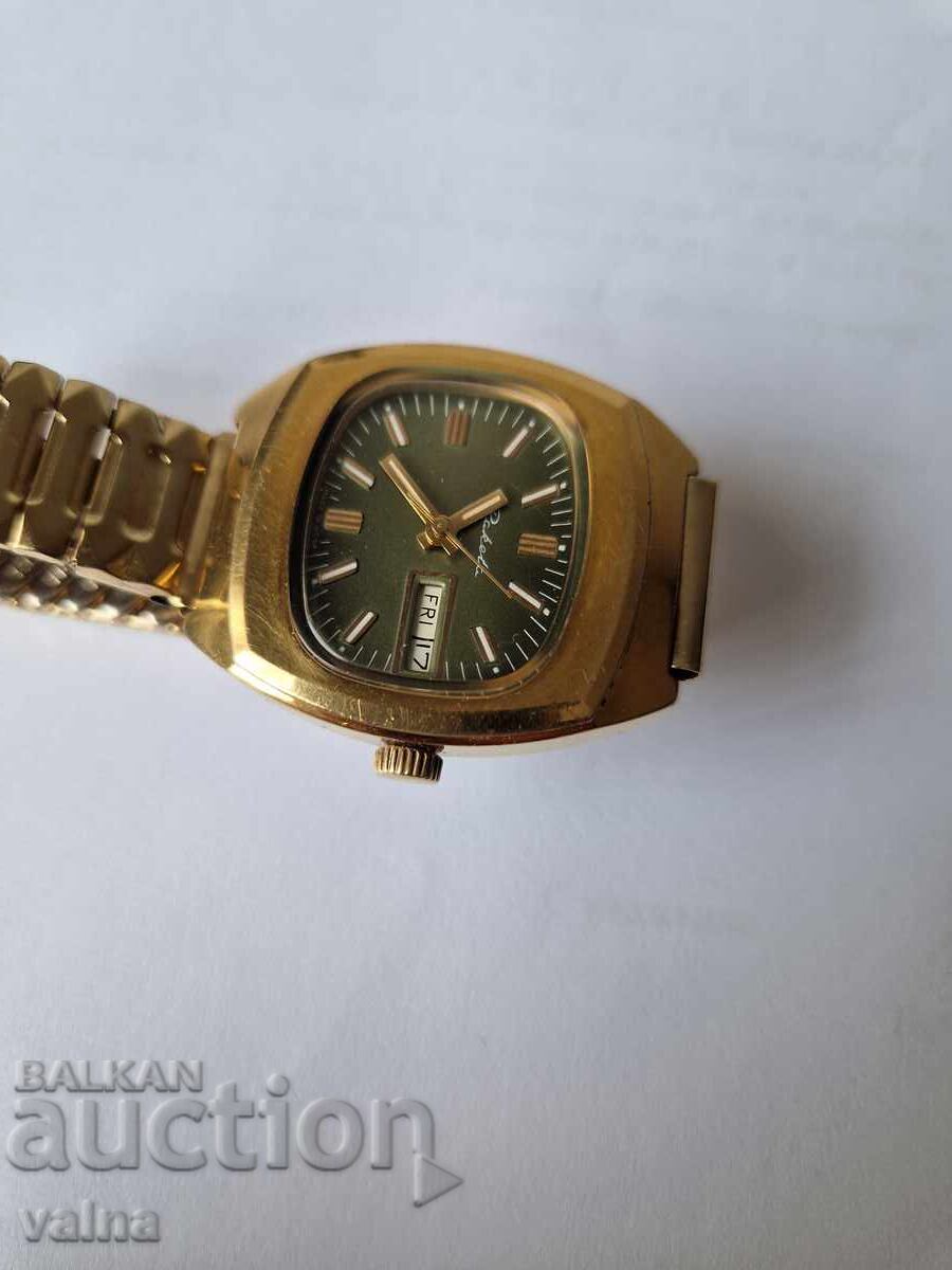 Доставка на RАКЕТА 19 jewels, 2628 Н, USSR, Au 10 каса, 36,5 мм TOP!