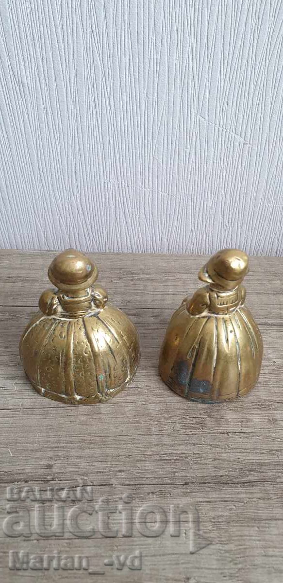 Παλιές καμπάνες, ορείχαλκος μπρούντζος, μέταλλο, φιγούρα, καμπάνα - 5