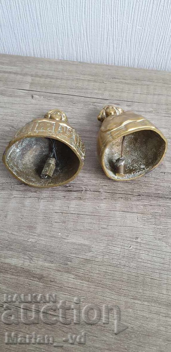 Παλιές καμπάνες, ορείχαλκος μπρούντζος, μέταλλο, φιγούρα, καμπάνα - 6