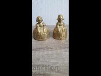 Παλιές καμπάνες, ορείχαλκος μπρούντζος, μέταλλο, φιγούρα, καμπάνα