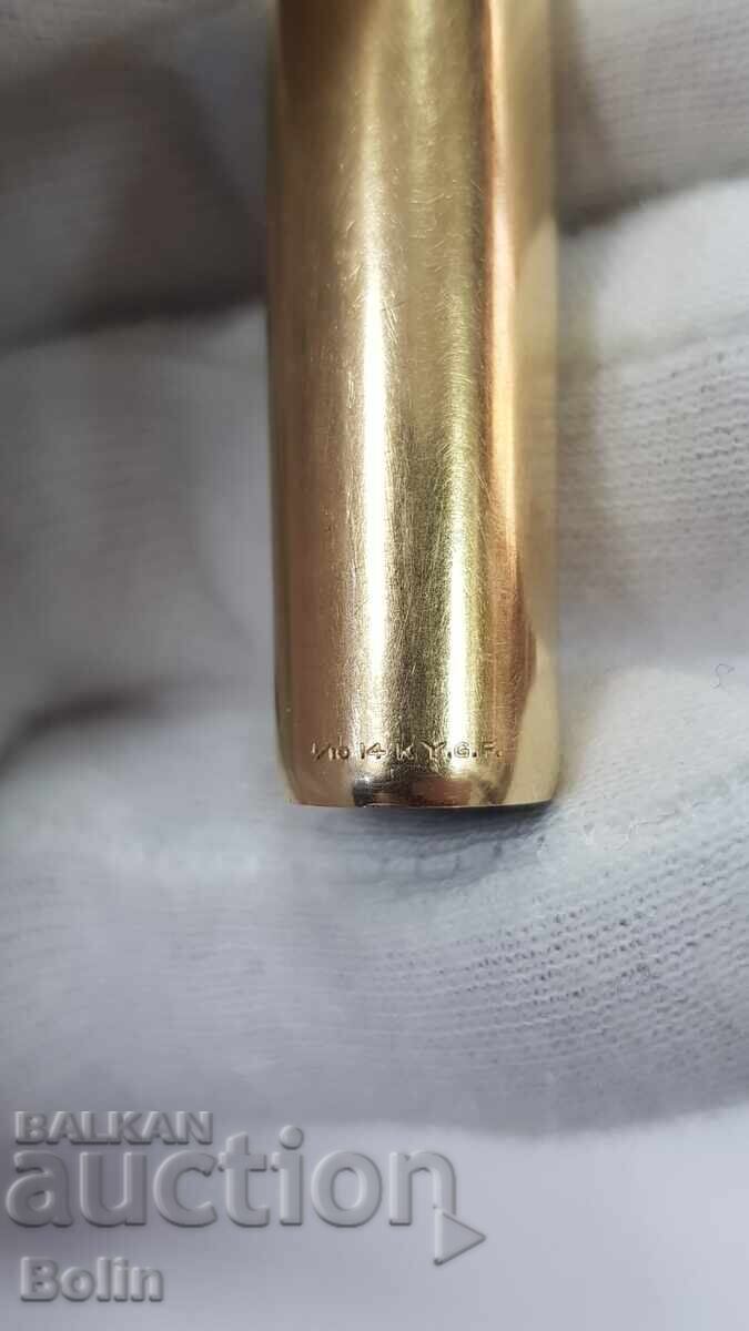 Рядка колекционна писалка "Eversharp" USA - Златно перо 14 к - 6