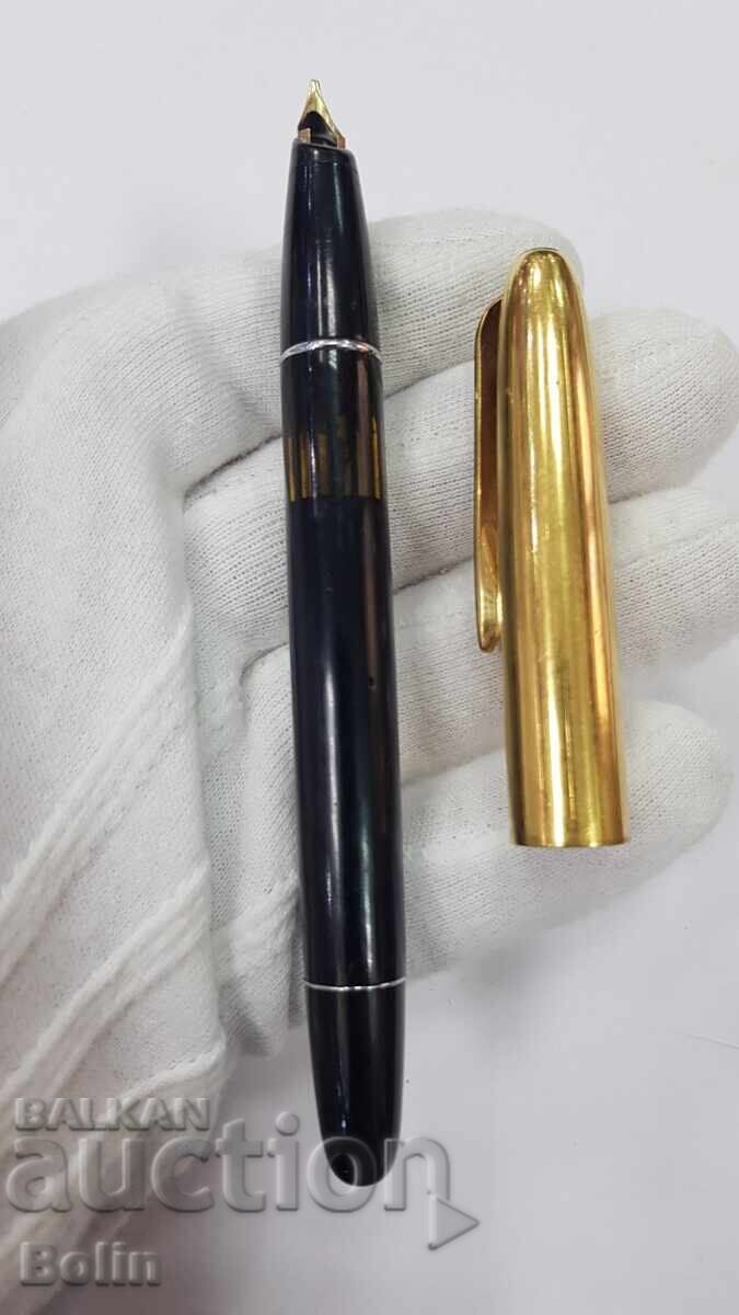 Stilou de colecție rar "AURORA" 88K - Penita din aur de 14k - 6