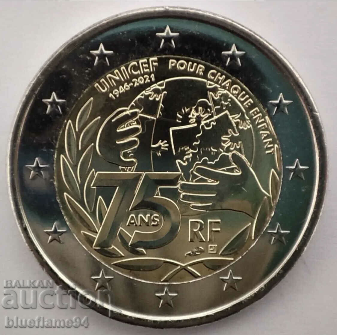 2 euro Franța 2021