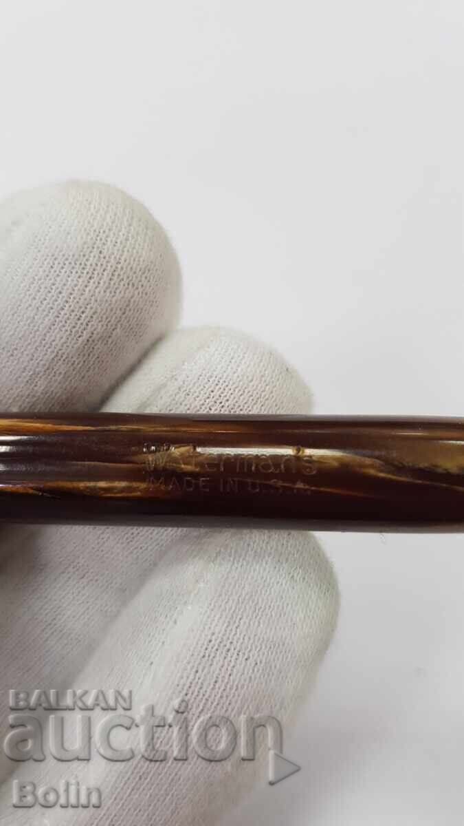Рядка колекционна писалка "WATERMANS" USA - Златно перо 14 к - 5