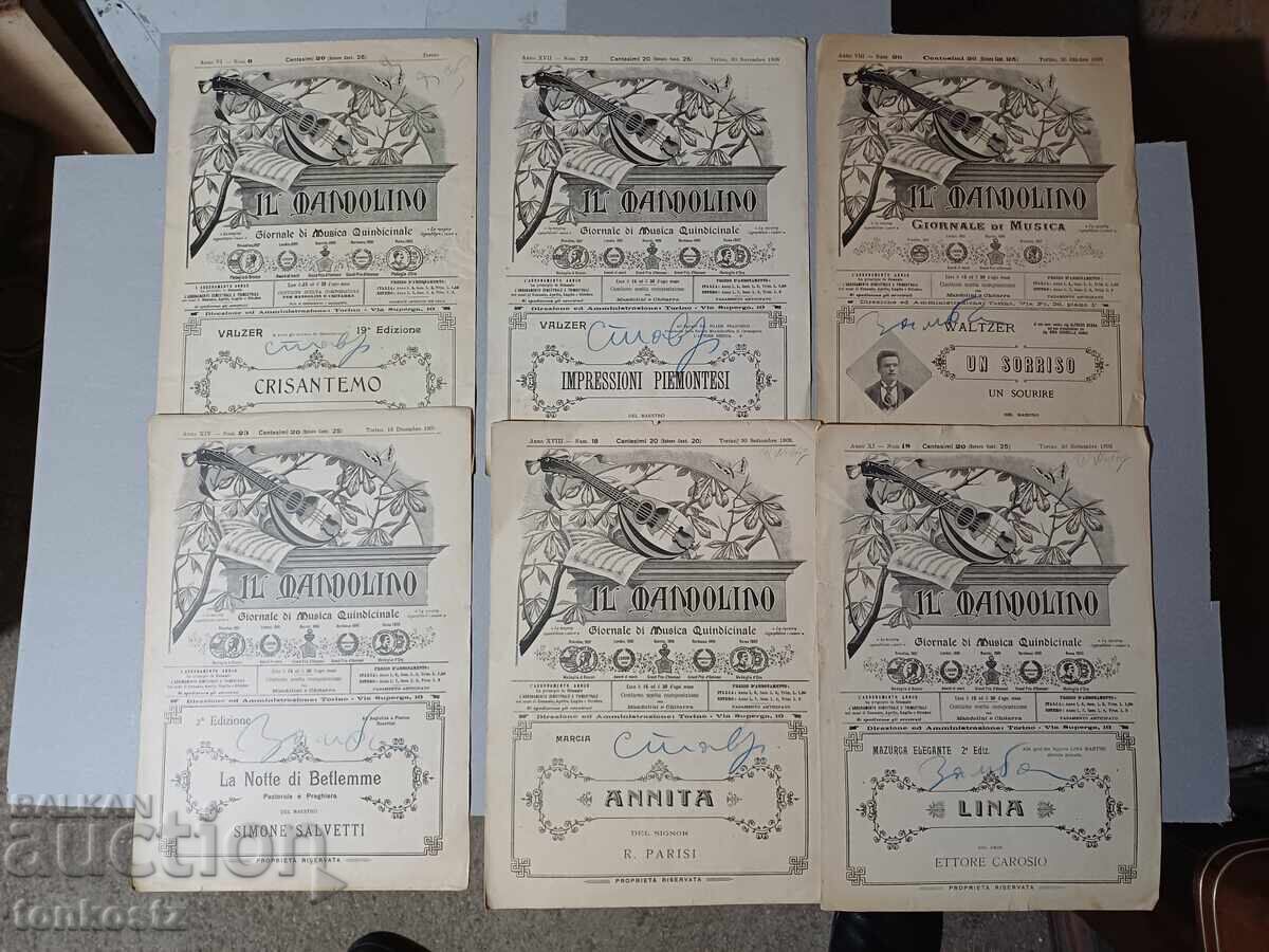 6 buc. Note 1899 1909