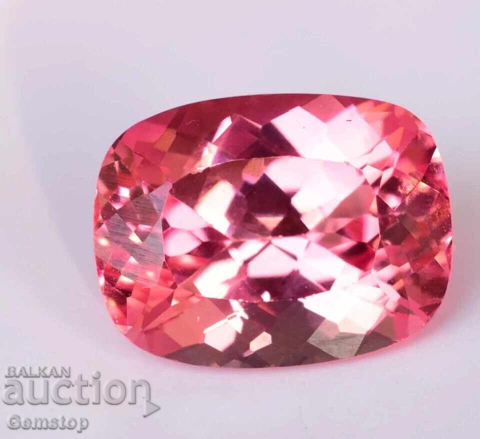 ΧΑΜΗΛΗ ΤΙΜΗ ΕΚΚΙΝΗΣΗΣ! 6.90 καράτια φυσικός μοργανίτης σε κοπή cushion με πιστοποίηση AGSL από 1€! με τιμή € 0.01 | 0.02 BGN