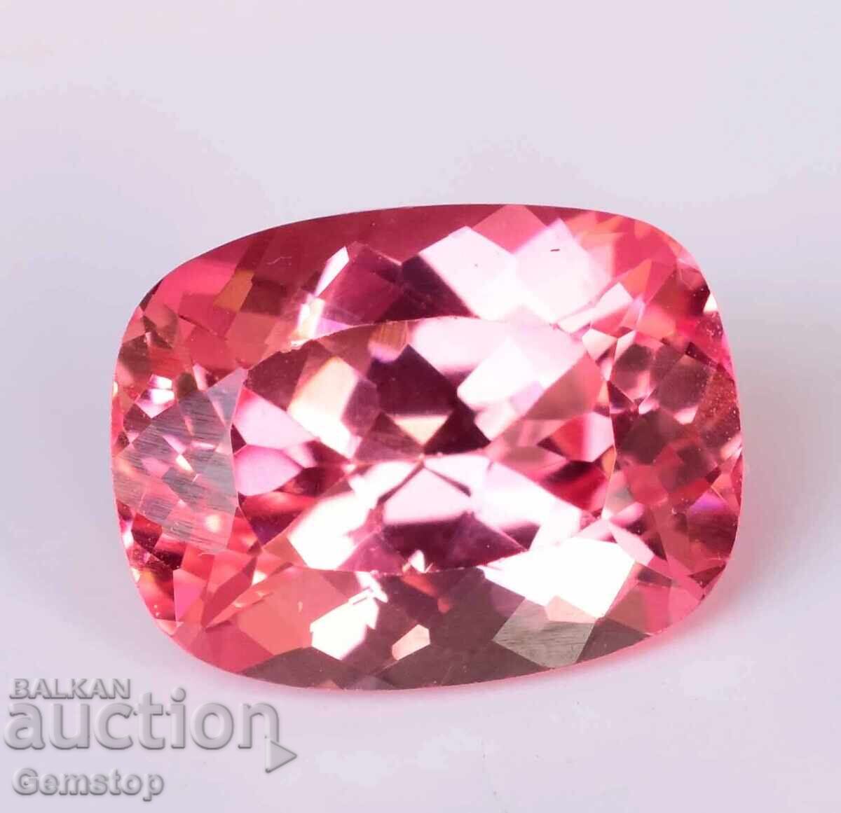 Παράδοση ΧΑΜΗΛΗ ΤΙΜΗ ΕΚΚΙΝΗΣΗΣ! 6.90 καράτια φυσικός μοργανίτης σε κοπή cushion με πιστοποίηση AGSL από 1€!