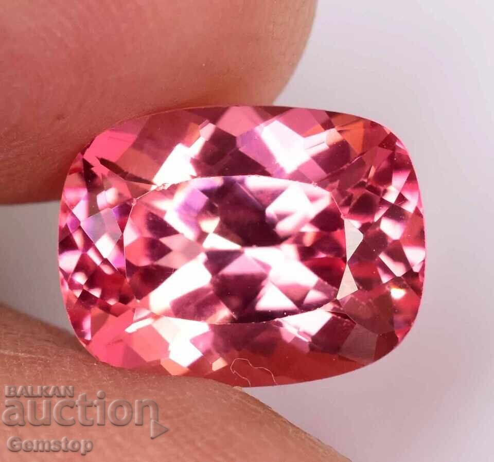 ΧΑΜΗΛΗ ΤΙΜΗ ΕΚΚΙΝΗΣΗΣ! 6.90 καράτια φυσικός μοργανίτης σε κοπή cushion με πιστοποίηση AGSL από 1€! - 5