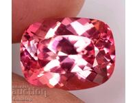 NO RESERVE! 6.90 ct natural cushion morganite AGSL certified from $1!
