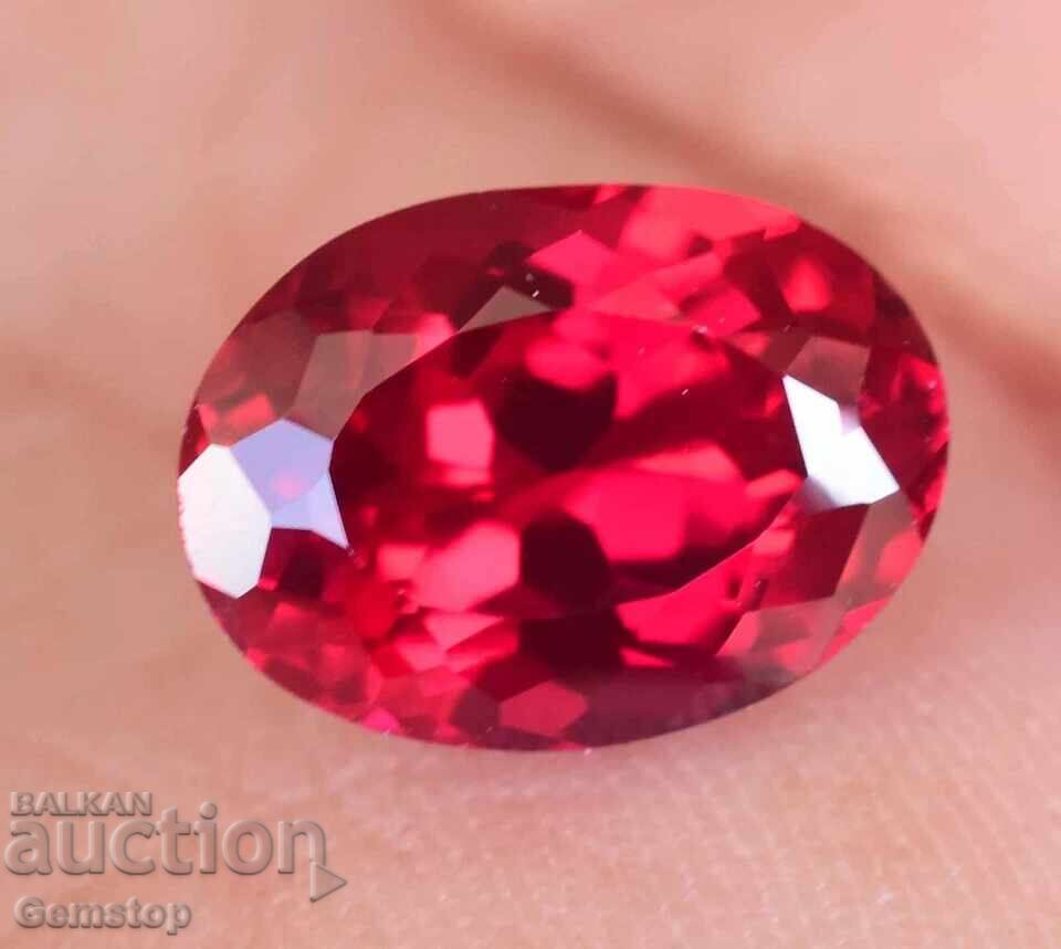 Licitație Licitatie! 4.85 ct. rubin natural oval, certificat AGSL, de la 1 RON!