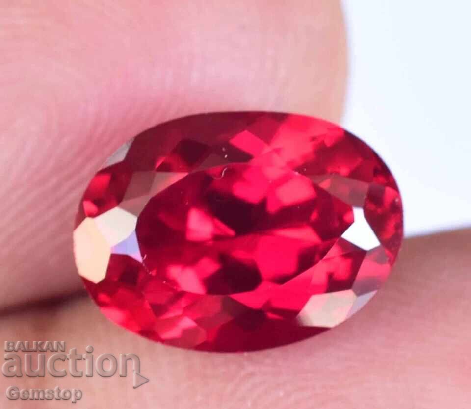 Licitatie! 4.85 ct. rubin natural oval, certificat AGSL, de la 1 RON! - 5