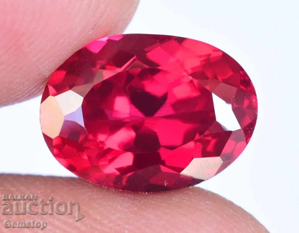 Licitatie! 4.85 ct. rubin natural oval, certificat AGSL, de la 1 RON!