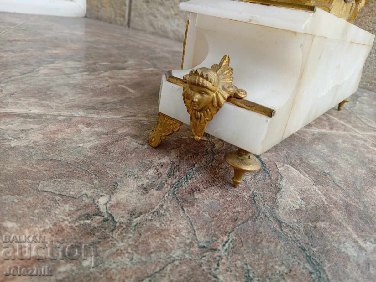 Ceas de șemineu rar - Franța/sec. XIX - Funcționează! - 5