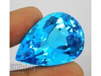 NO RESERVE! 83.55 ct natural aquamarine pear cert. OMGTL from 1st!