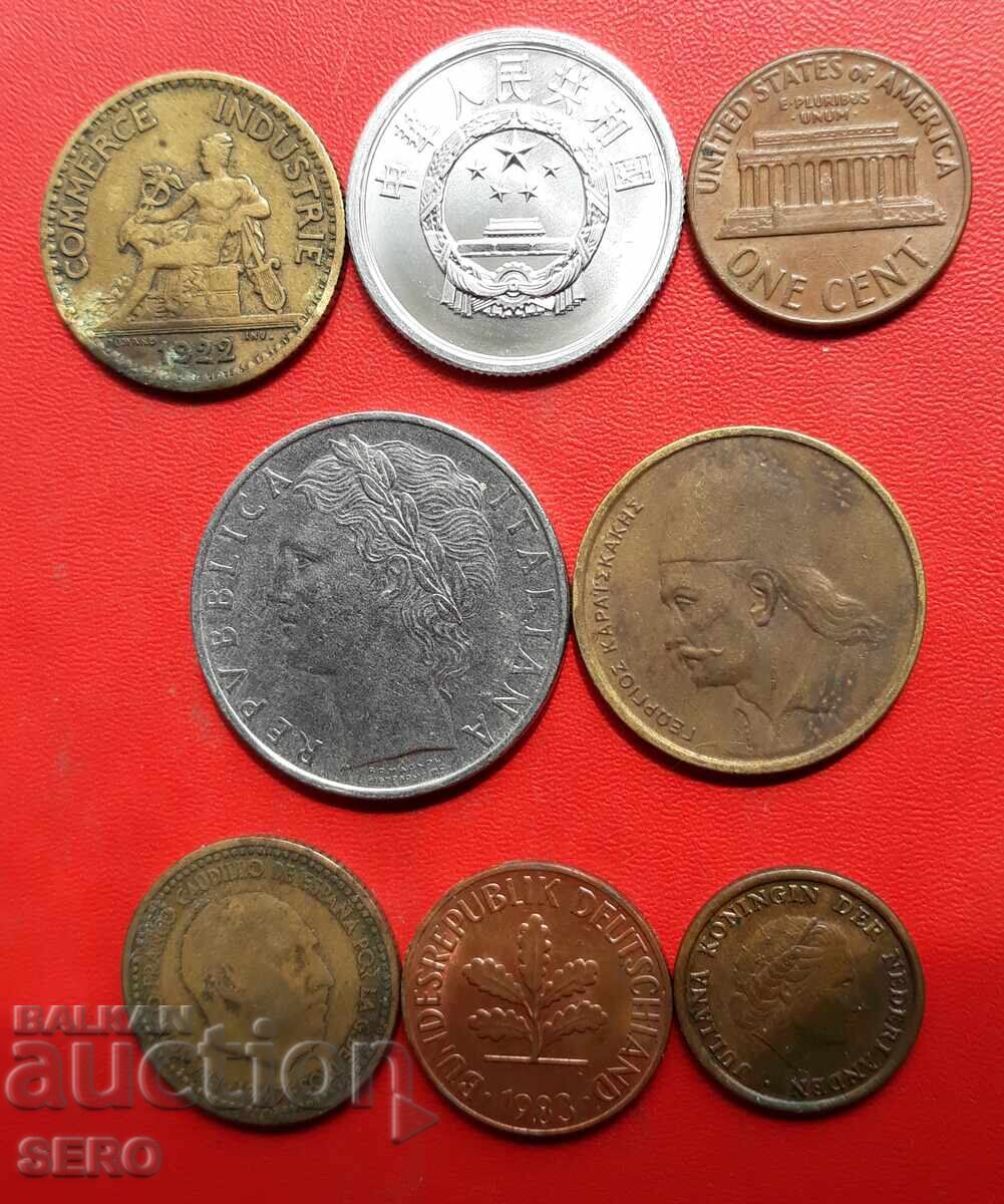 Lot mixt de 8 monede cu preț € 0.50 | 0.98 BGN