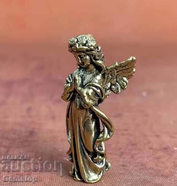 ΠΡΟΣΦΟΡΑ! 30 γρ. στυλιζαρισμένη ορειχάλκινη φιγούρα αγγέλου από τον 1ο αι.! με τιμή € 0.01 | 0.02 BGN