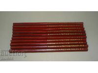 Παλιά βουλγαρικά μολύβια δεκαετίας '50-'60 "Republika", "Kolarovgrad", 10 τεμάχια