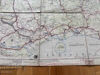 Hartă militară veche de stat major WEHRMACHT 1941 (140x87 cm)