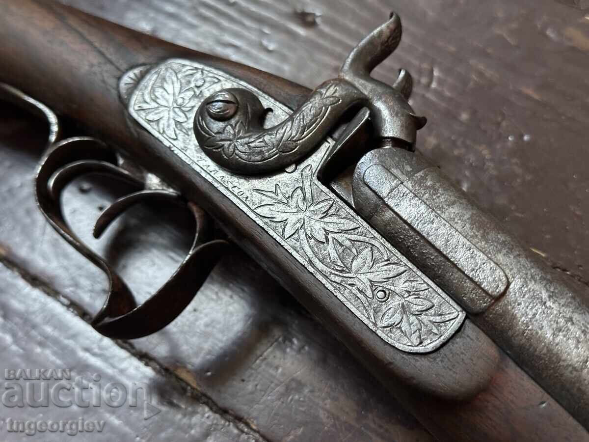 Delivery of TWO SMOKING BARRELS - 1850 GUN