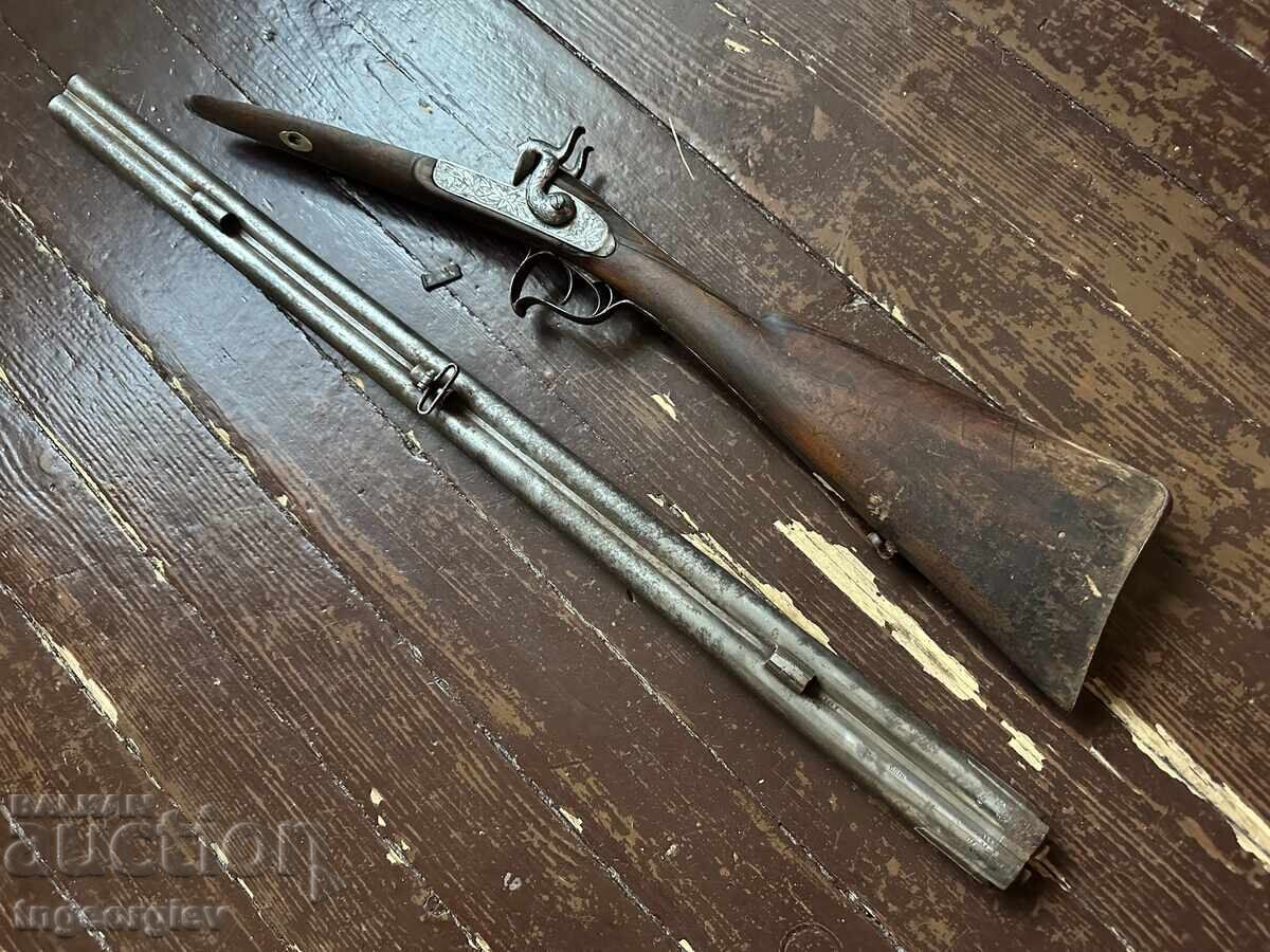 TWO SMOKING BARRELS - 1850 GUN - 6