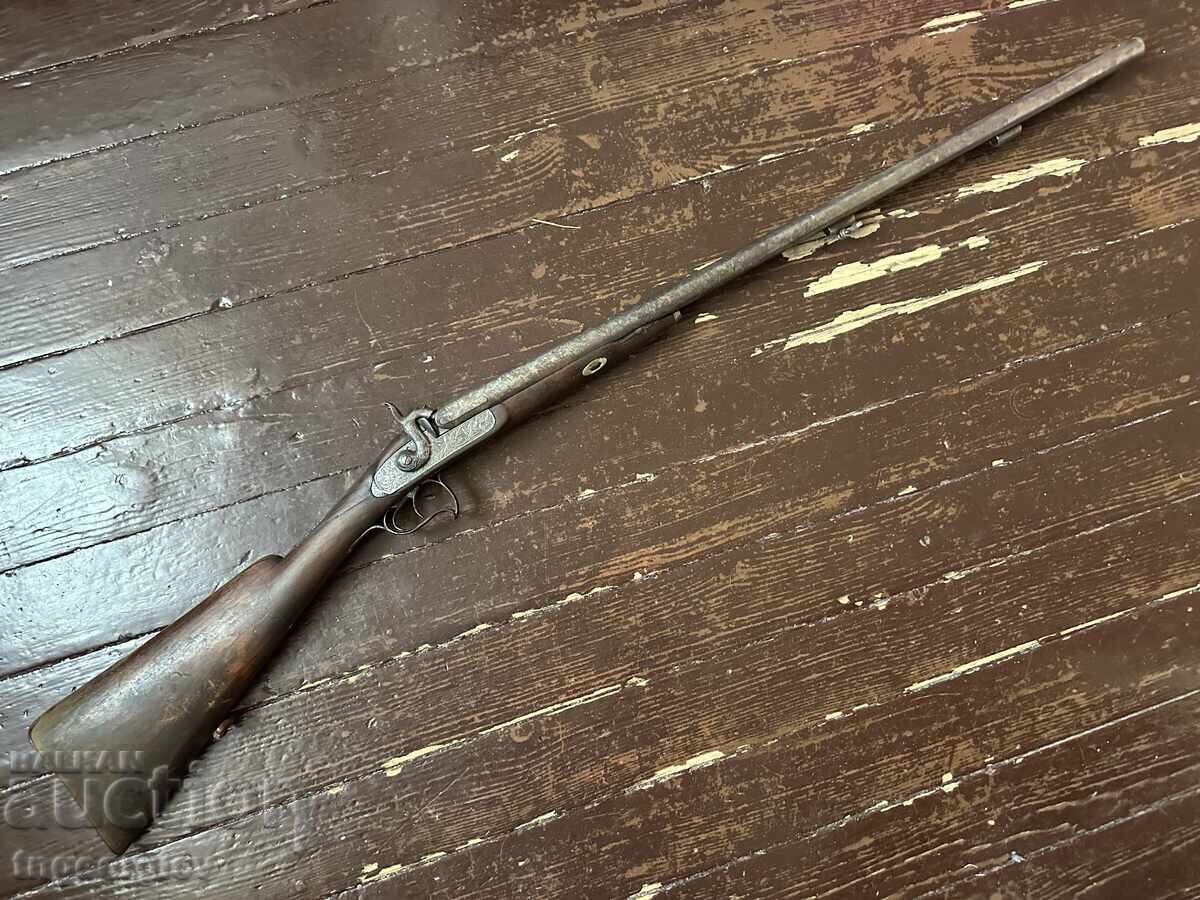 TWO SMOKING BARRELS - 1850 GUN