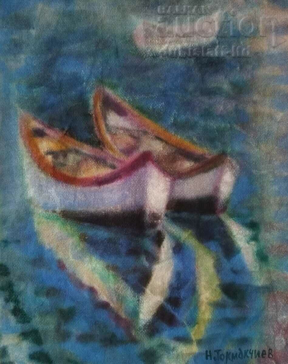 Ζωγραφική, «Σιωπή», τέχνη. Nenko Tokmakchiev (1931-2014) με τιμή € 740.00 | 1447.31 BGN