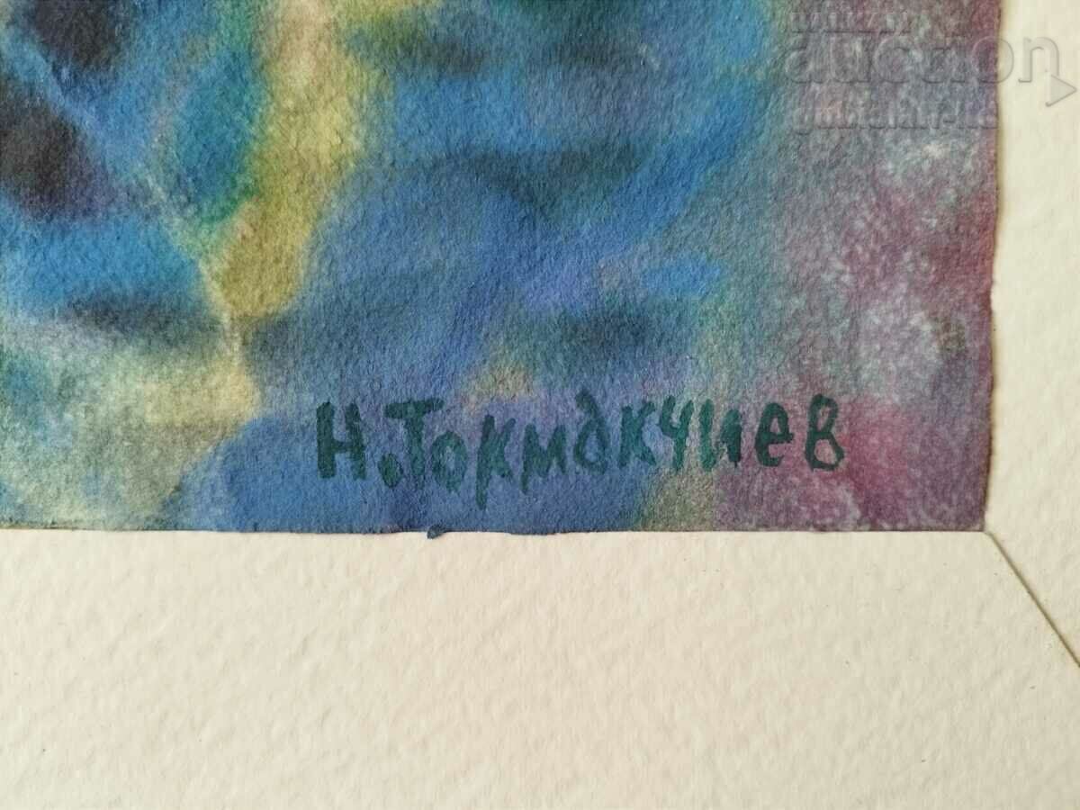 Δημοπρασία Ζωγραφική, «Σιωπή», τέχνη. Nenko Tokmakchiev (1931-2014)