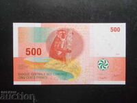 КОМОРСКИ О-ВИ , 500 франка , 2006 , UNC