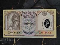 Банкнота - Непал - 10 рупии UNC | 2002г.
