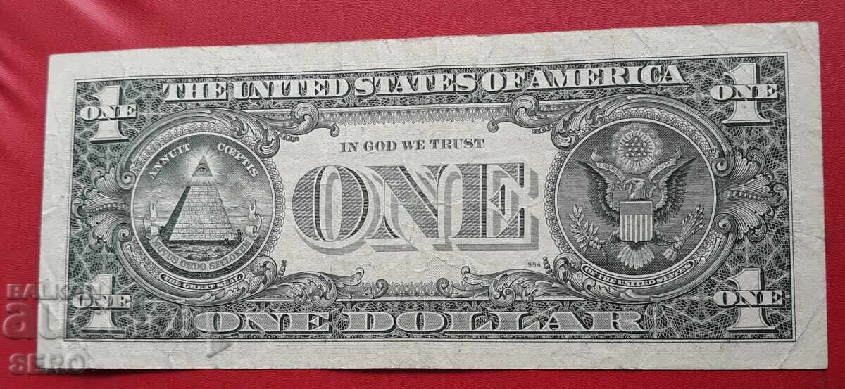 Банкнота-САЩ-1 долар 1988 с цена € 0.71 | 1.39 лв.